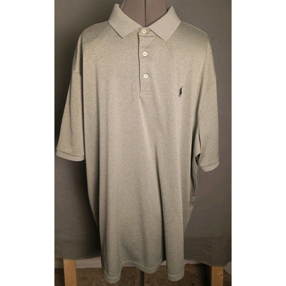 Polo Ralph Lauren Golf Polo Shirt Men's Size 2XL Performance Classic Fit Gray